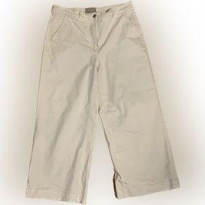 Everlane wide-legged white jeans